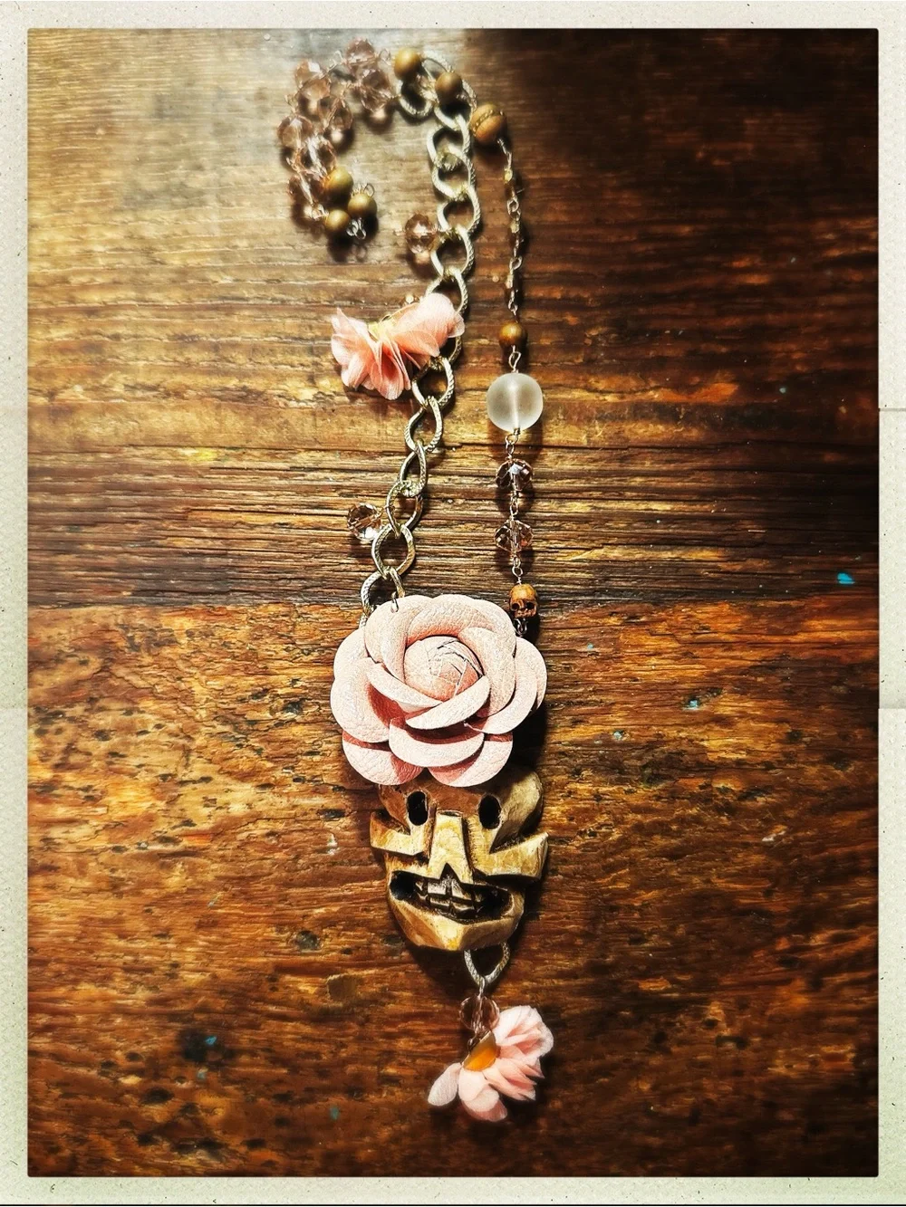 Muertos Rose Statement Necklace